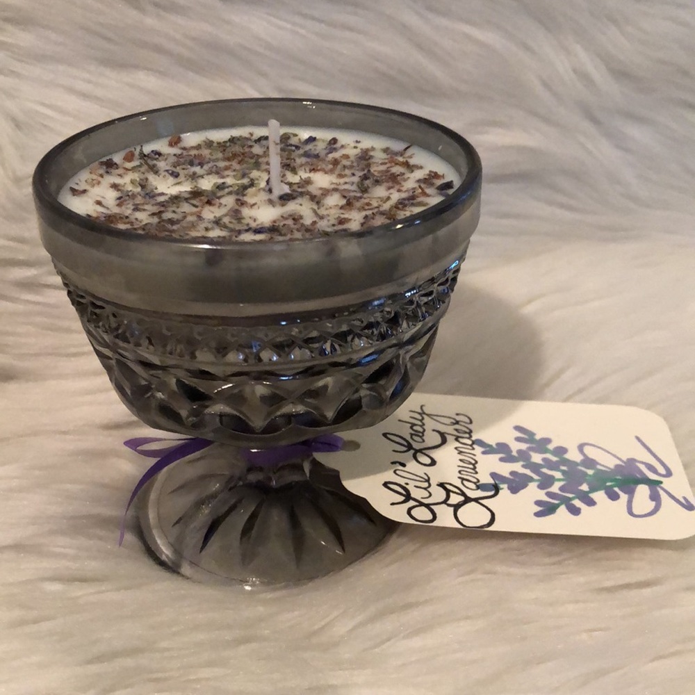 Handcrafted “Lil’ Lady Lavender” Candles - Picture 3 of 4